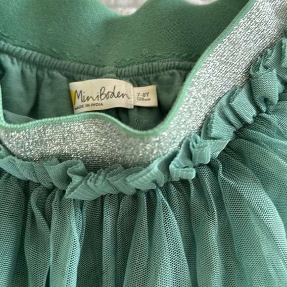Mini Boden Stunner holiday skirt birds green 7-8 - Picture 5 of 5